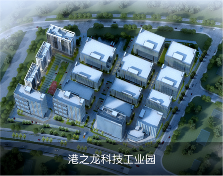 港之龍科技園共由二期組成，一期143110.22平方米，二期144004.11平方米，1棟廠房、2棟廠房、3棟廠房、4棟廠房、5棟廠房、6棟廠房、7棟廠房、8棟廠房、9棟廠房、10棟廠房、11棟廠房、12棟廠房、13棟廠房、14棟廠房、15棟宿舍樓、16棟宿舍樓、17棟廠房（4#配電房）、地下室、門樓
總建筑面積287114.33平方米
